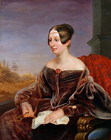 Portrait der Mathilde Grafin zu Lynar, geb. Grafin von Voss-Giewitz